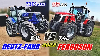 Deutz 8280 TTV VS M.Ferguson 8S 265 - [Innovations/Power/Size performance Comparison] 2022 DigiTrac