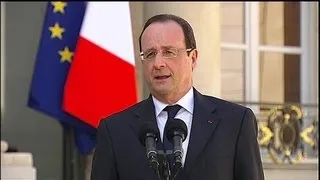 Hollande appelle à "l'apaisement" après l'adoption du mariage homo - 24/04