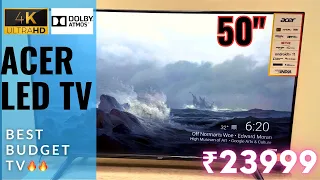 AMAZING TV on a BUDGET 🔥🔥 | Acer 50 inch 4K Ultra HD LED Android TV