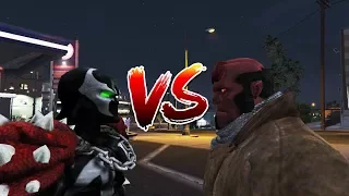 Spawn VS HellBoy - Epic Battle (GTA 5)
