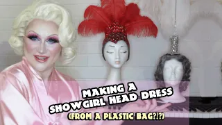 HOW TO MAKE A SHOWGIRL HEADDRESS ON A BUDGET!