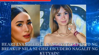 HEART EVANGELISTA NANGAYAYAT EPEKTO NG BREAKUP NILA NI CHIZ ESCUDERO NAGALIT NG KUTYAIN