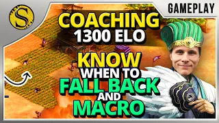 Coaching 1300 elo | Know when to fall back and macro | 1v1 Arabia Sicilians vs Mayans