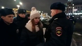 Задержания у к/т Соловей в Москве