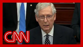 Watch McConnell side against Trump in Senate speech