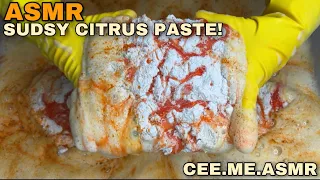 ASMR | Sudsy Citrus Paste 🍋🍊 Mr. Clean, Fabuloso, Lemon Comet, & Dish Soap | Sponge Squeezing