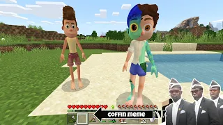 I found Real Luca and Alberto in Minecraft - Coffin Meme
