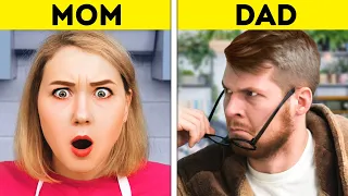 MOM VS. DAD || Funny Relatable Situations With Parents And Relatives