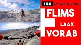 Schweiz - Flims Laax | Vorab Trail | ein schwarzer Trail | naturbelassen und anspruchsvoll