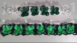 New Four Leaf Clover Bracelet - St. Patrick's Day Shamrock - Rainbow Loom, Crazy Loom