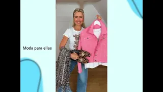 Bellísimos ATUENDOS de moda y tendencia 2024 para mujeres de 50+60+70+Ropa que favorece