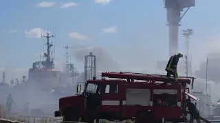 Ракетний удар по Одеському морському торговому порту