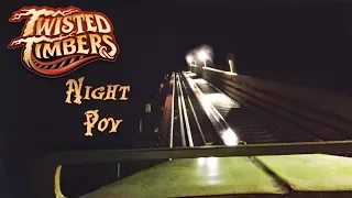 Twisted Timbers HD Night Ride, Front Seat On Ride POV & Review, RMC Hybrid Coaster At Kings Dominion