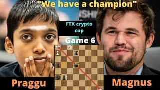 Praggnanandhaa beats Magnus "3" times in a row | FTX crypto cup (2022)