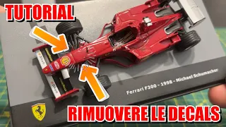 COME RIMUOVERE le DECALS dai MODELLI! Tutorial | Modellismo