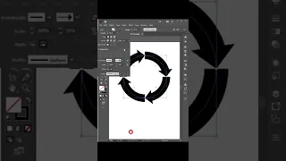 create Round Arrows | illustrator Tutorial #illustrator #shorts