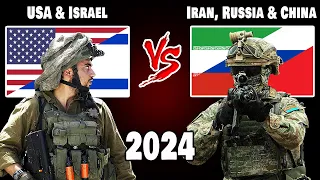 USA & Israel vs Iran, Russia & China Military Power Comparison 2024