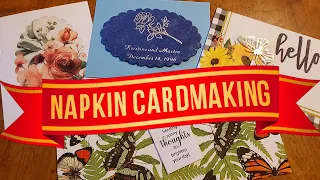 Card Making with Paper Napkins - Different techniques on application and design