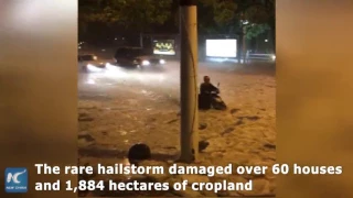 Rare hailstorm leaves one dead in SW China