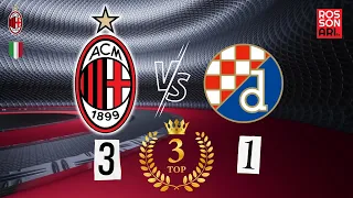 AC MILAN vs DINAMO ZAGREB  3 - 1  TOP 3 MOMENTS