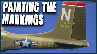 Ep.11: B-26B-50 Invader - Applying the markings - ICM - 1/48 scale model
