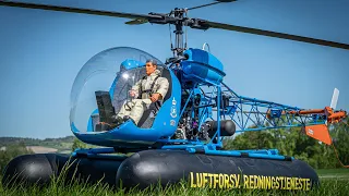 Vario Bell-47G. Giant scale Rc helicopter with Zenoah 23cc engine
