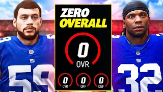 I Rebuilt a ZERO OVERALL TEAM on Madden 24