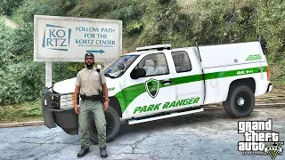 GTA 5 MODS LSPDFR 952  - PARK RANGER PATROL!!! (GTA 5 REAL LIFE PC MOD) SILVERADO