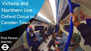 London Underground First Person Journey - Oxford Circus to Camden Town via Warren Street