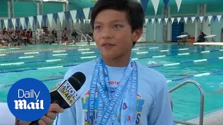 10-year-old swimmer breaks Phelps' 100 meter butterfly record