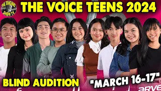 The Voice Teens Philippines 2024 Mar 16 17 Blind Audition #TVT3extra | The Singing Show TV