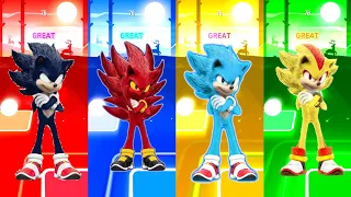 Sonic Exe - Fleetyway super Sonic - Hyper Sonic -Dark sonic || Tiles Hop EDM Rush
