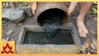 Primitive Technology: Iron Bacteria Cement (no fire/water insoluble)