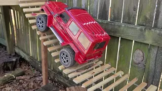 Backyard RC crawler course build w/ off camber ramps and chain bridges!!!