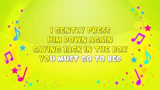 Jack In a Box | Karaoke | Action Song | Nursery Rhyme | KiddieOK