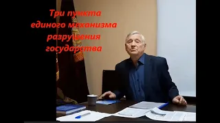 1.1. Три пункта механизма разрушения государства.