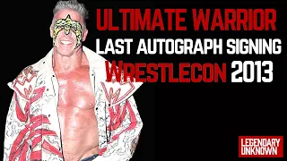 Ultimate Warrior Last Autograph Signing - Wrestlecon 2013