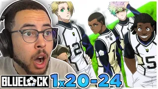 REACTING to *Blue Lock* Episodes 20, 21, 22, 23 & 24! WORLD 5?? (First Time Watching!)