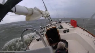 Novice Sailing Couple Caught Out in Storm