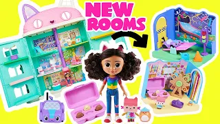 Gabby's Dollhouse Build New Rooms Carlita Playroom and Baby Box Cat Craft Room