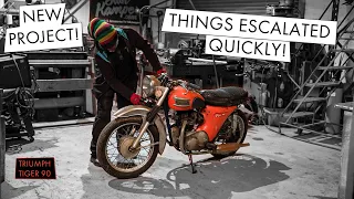 New Project! Things Escalated Quickly... | Triumph Tiger 90 Restoration | Episode 1