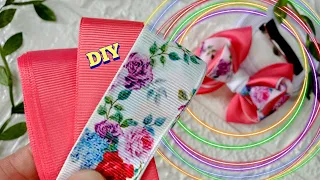 @💗😍Идея для ярких БАНТИКОВ🎀 НА ПЕРВЫЕ ХВОСТИКИ🎀DIY Ribbon bow