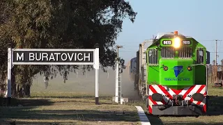 Primer Tren de Carga entre BAHIA BLANCA y VIEDMA "Vía Patagones" con 9073!