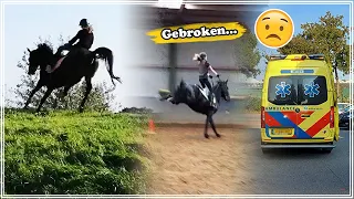 2 keer van PAARD GEVALLEN.. + Ambulance moest komen | Storytime | Zoo Lianne