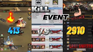 Kill Event: 413 Vs 2910 ''It Was Fun I Relieved Some Stress'' 💪👊🔥 -Last Shelter Survival