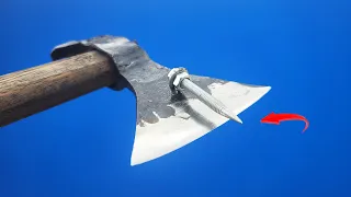 This is how millions of ancient VIKING people became strong ! How to sharpen axes of ancient Vikings