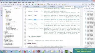 Controller Area Network(CAN) programming Tutorial 17 : Coding for CAN data transmission
