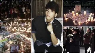 SHINee Fans Around The World Mourn The Loss of Jonghyun in Tears!