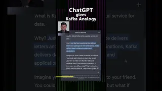 ChatGPT gives Kafka Analogy