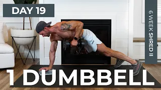 Day 19: 30 1-DUMBBELL FULL BODY Workout [Unilateral Exercises] // 6WS2